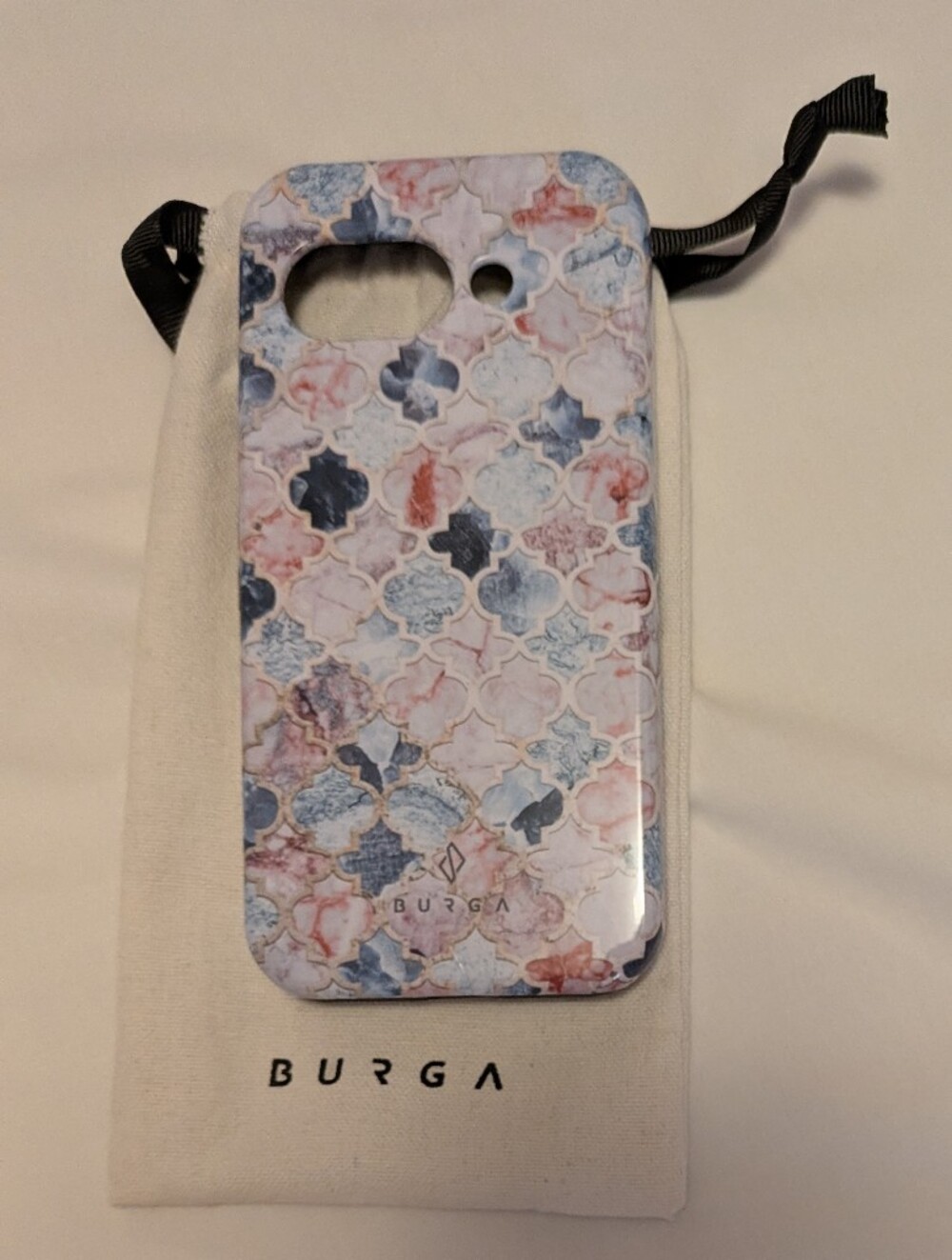 Burga Pink & Blue Mosaic Protective Phone Case For Google Pixel 9a